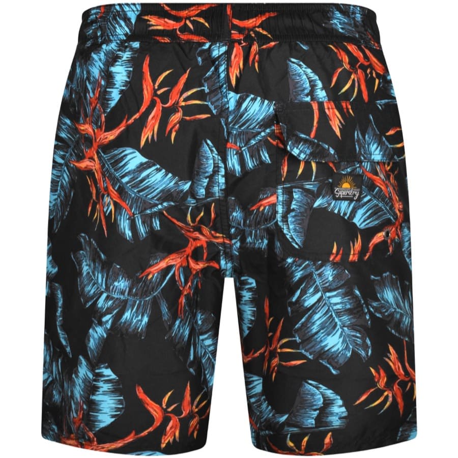 Superdry Hawaiian Swim Shorts Navy